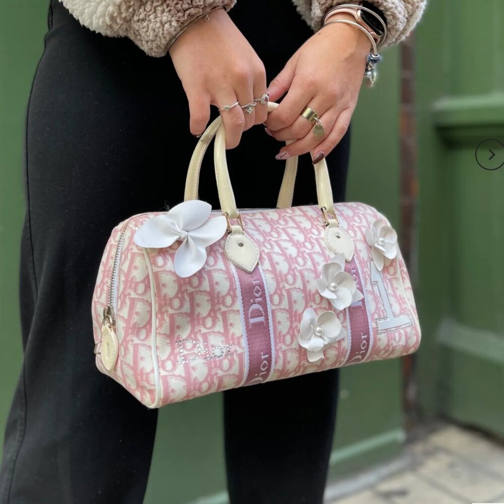 Christian Dior vintage Y2K Trotter Pink pink monogram bag - Picture 9 of 16